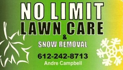No Limit lawn card